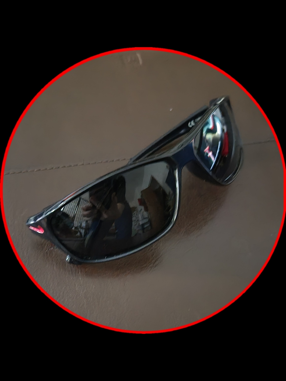 Nike Men's Rabid SportMatte Black Wraparound Sunglasses with Dark Lenses & Logo
